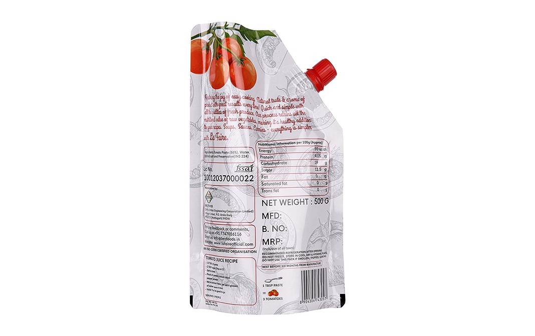La Faire Tomato Paste    Pouch  500 grams